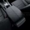 Rear seat dr/iver view of 2008-2012 honda accord leather console lid cover upholstery - installed