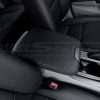 Medium shot of black leather console lid cover for 2008-2012 Honda Accord