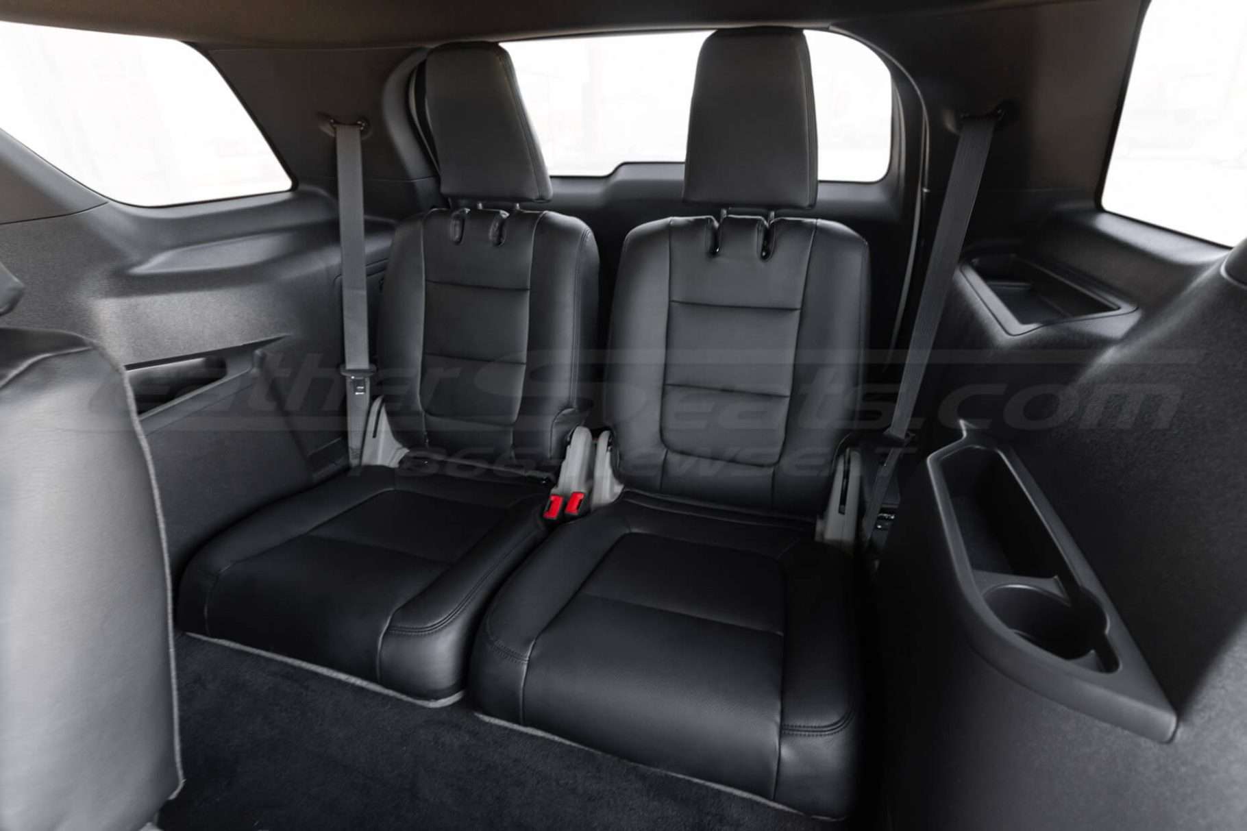 2013 installed aftermarket leather kit n black - third row sating