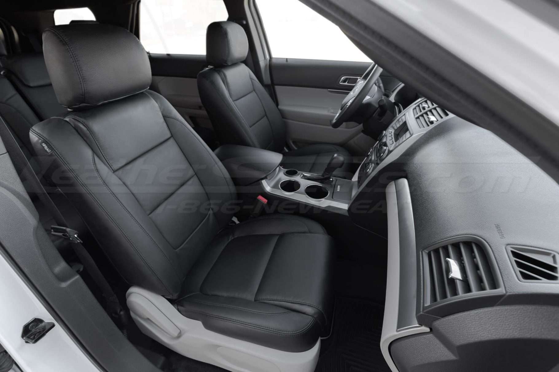 Altnerative view of Ford Explorer front passenger with leather seats