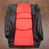2009-2021 Nissan 370z leather backrest upholstery in black and bright red