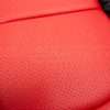 Bright Red perforated combo close-up leather texture