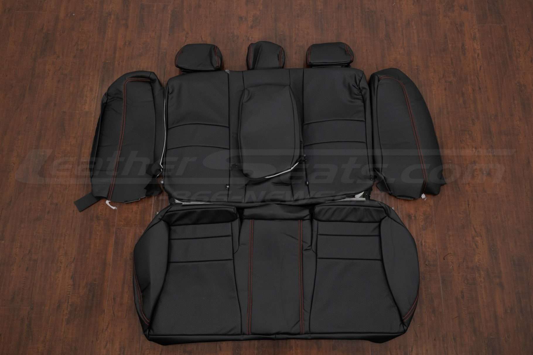 2013-2017 Honda Accord Sport leather seat interior kit - Black - Rear seat leather upholstery with armrest and bosters