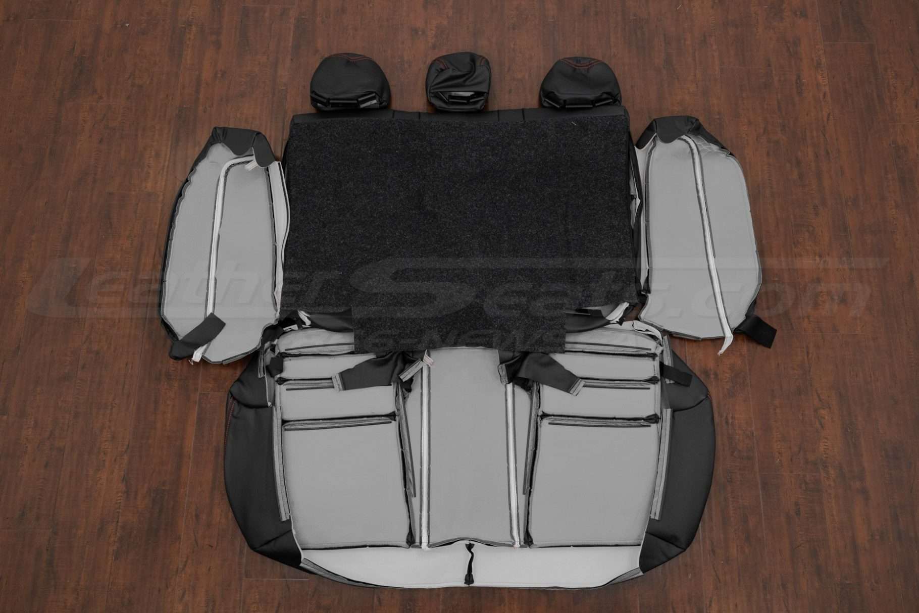 Rear seat Accord Sport upholstery flipped with bolsters