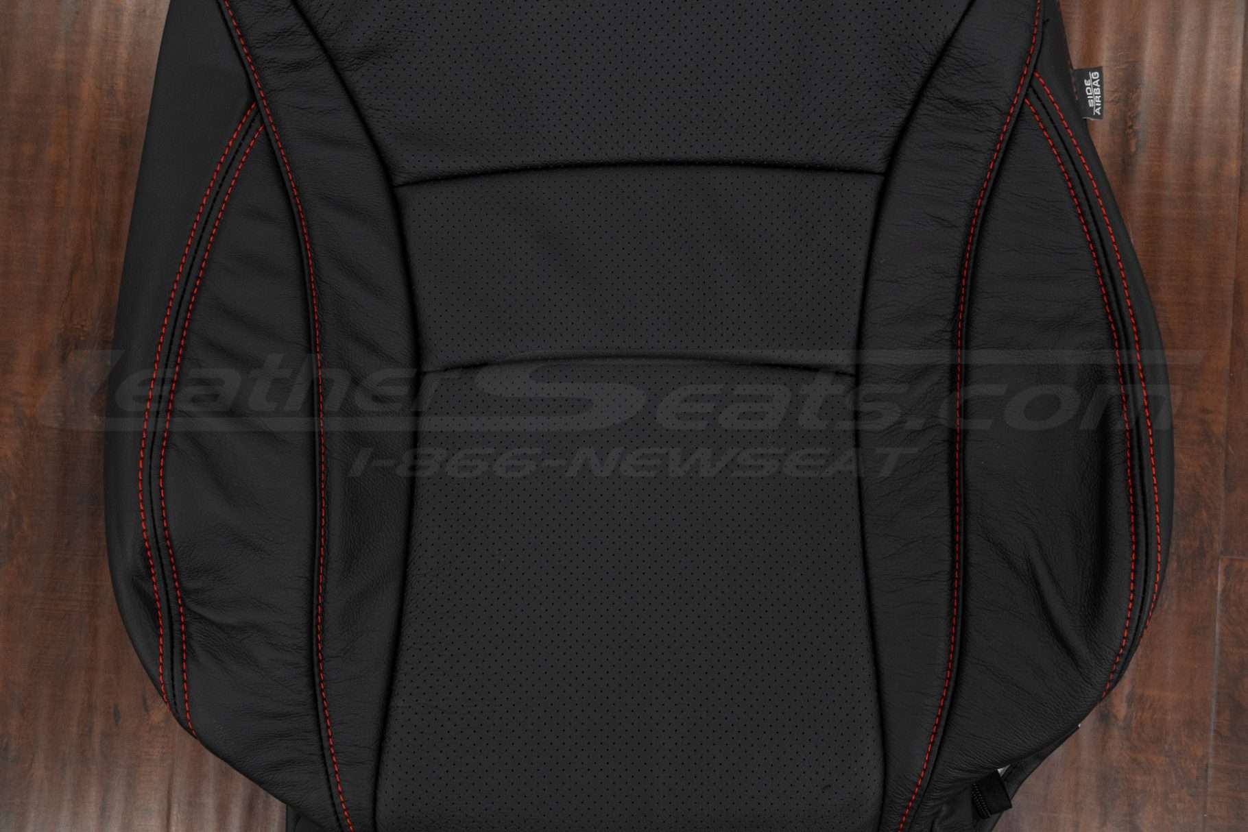 Perforated Body section of leather backrest upholstery for Honda Accord Sport