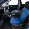 2019-2024 GMC Sierra custom installed leather interior - Black/Cobalt blue - Front driver seat