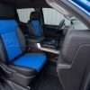 Two-Tone Black with Cobalt Blue Body GMC Sierra leather seats - installed - Front passenger