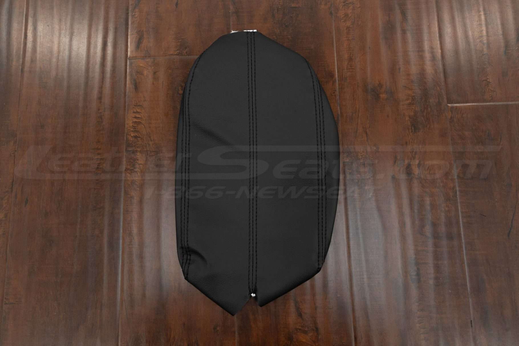 Top-down view of leather console lid cover for 2008-2012 Honda Accord vars