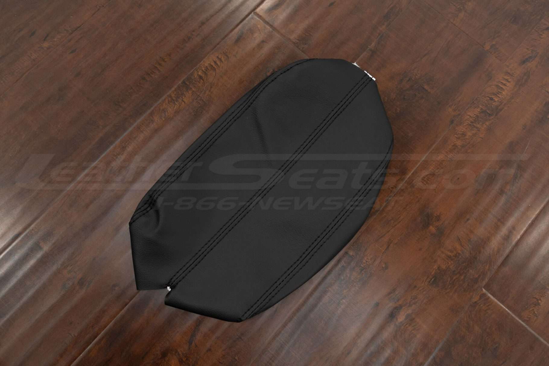 Flat lay of Honda Accord leather console lid cover upholstery
