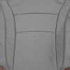 Insert section of leather backrest upholstery in Gray