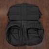 1997-1998 Toyota Supra aftermarket rear seat upholstery in black leather
