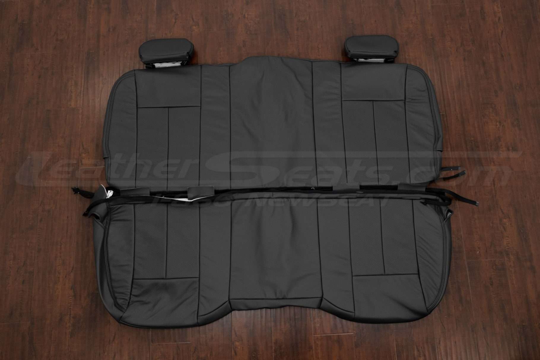 2002-2005 Dodge Ram Quad Cab Rear seat leather upholstery in Dark Graphite