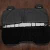 Rear seat leather upholstery flipped