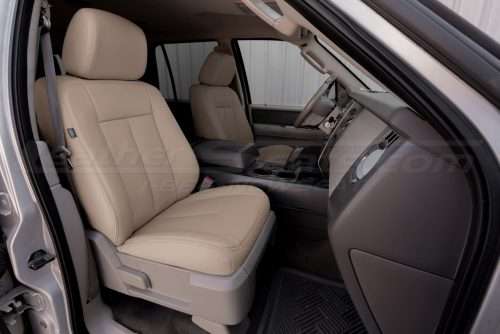 2007-2008 Ford Expedition 3 Row SUV with aftermarket leather seat covers installed