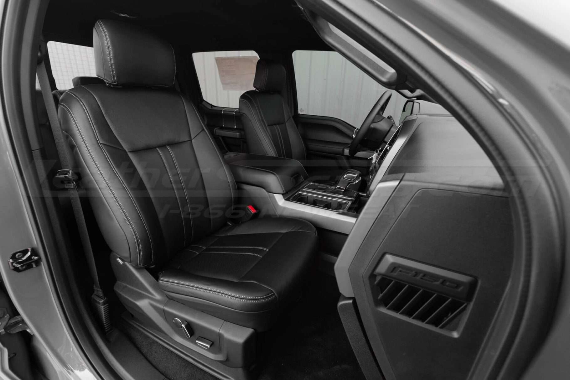 Ford F150 supercrew with black leather seats - front passenger