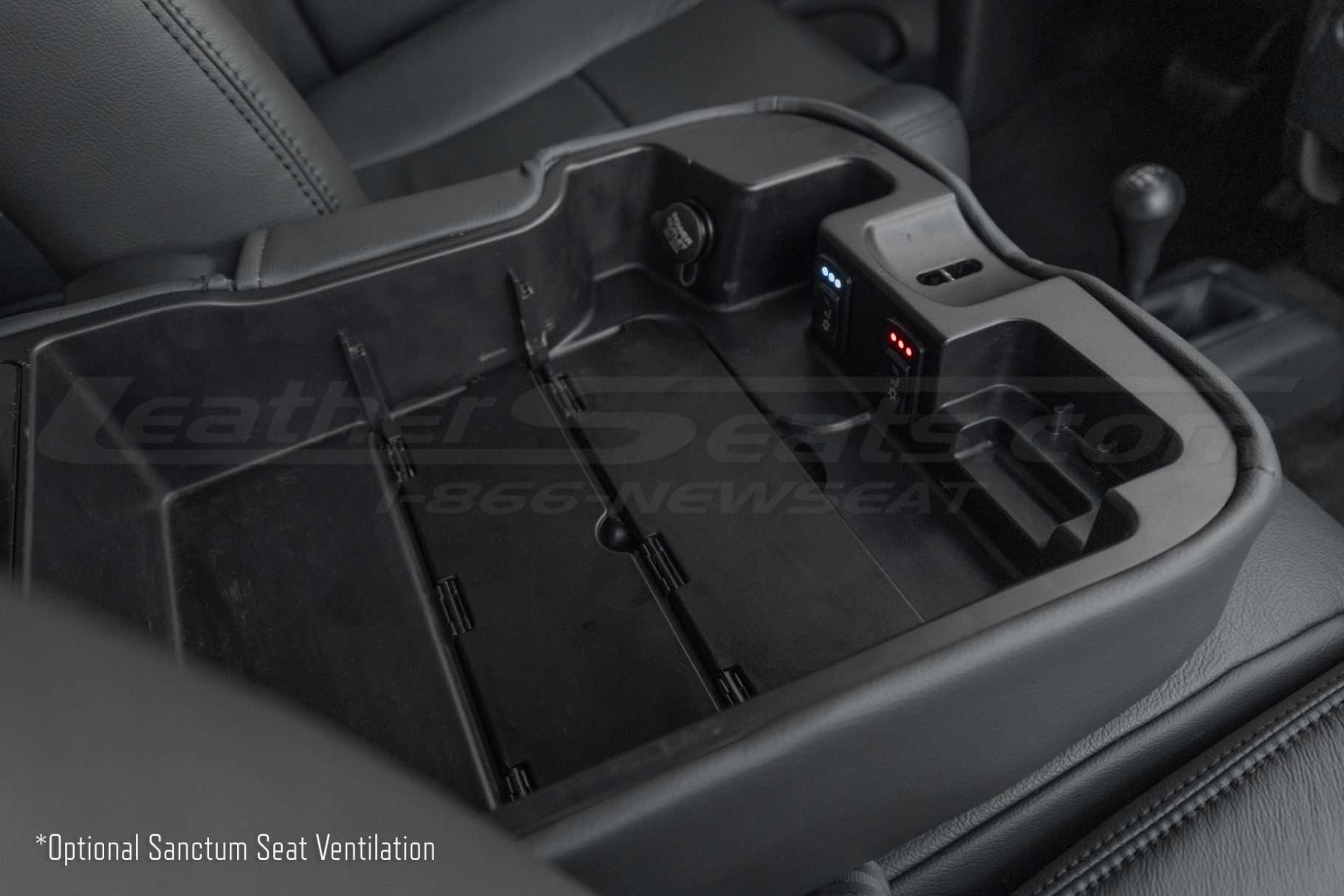 Sanctum Seat Ventilation switch placement in console lid -Dodge ram