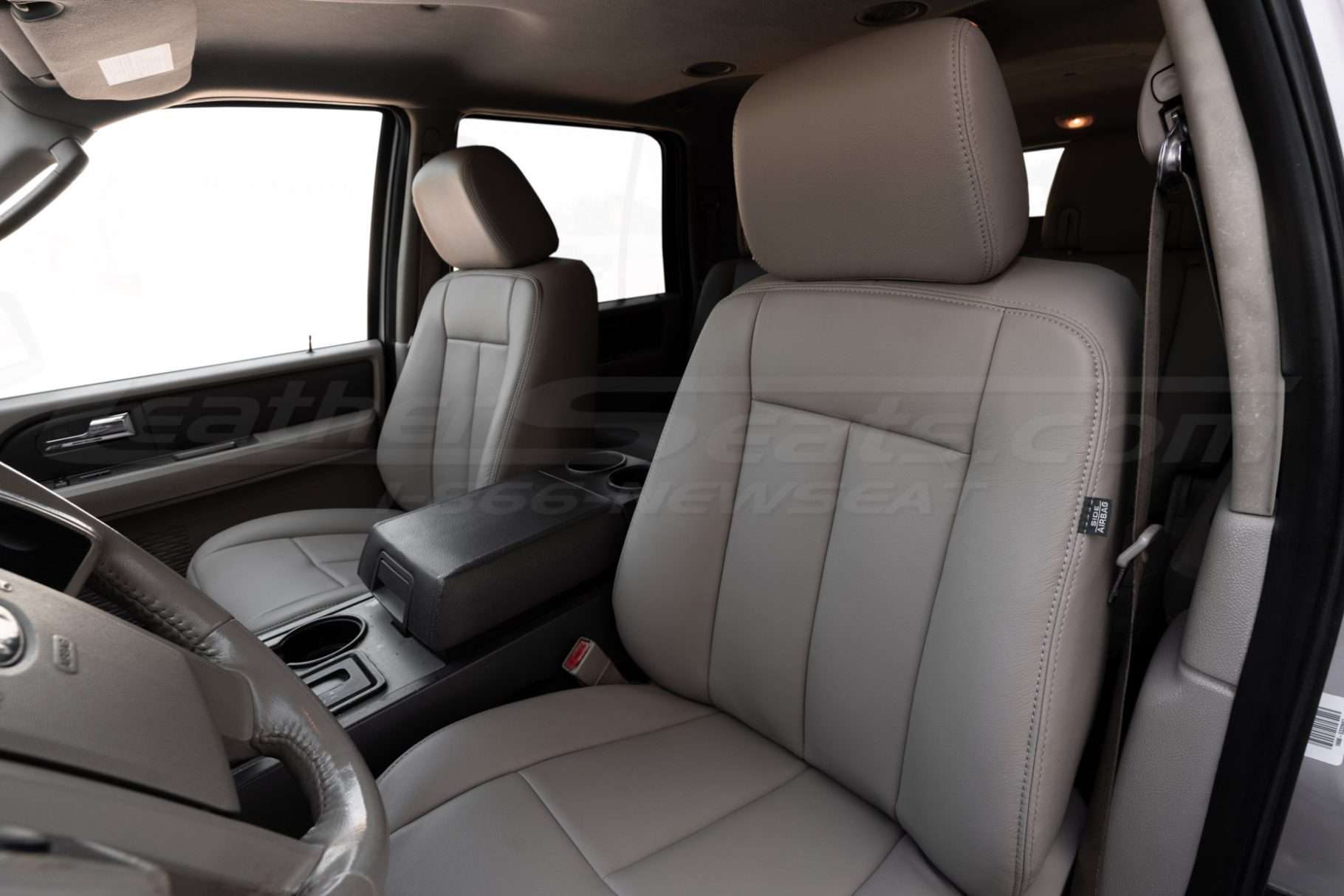 Ford Expedition with aftermarket oem stone leather seats - Front backrest & headrest section