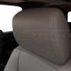 Leather Ford Expedition headrest installed - close-up