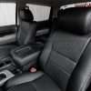 Front backrest & headrest section of two-tone toyota tundra leather seats