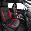 2019-2023 Chevrolet Silverado custom black and bright red seats - front passenger seat