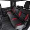 Chevy Silverado custom installed leather interior - Rear seats driver side