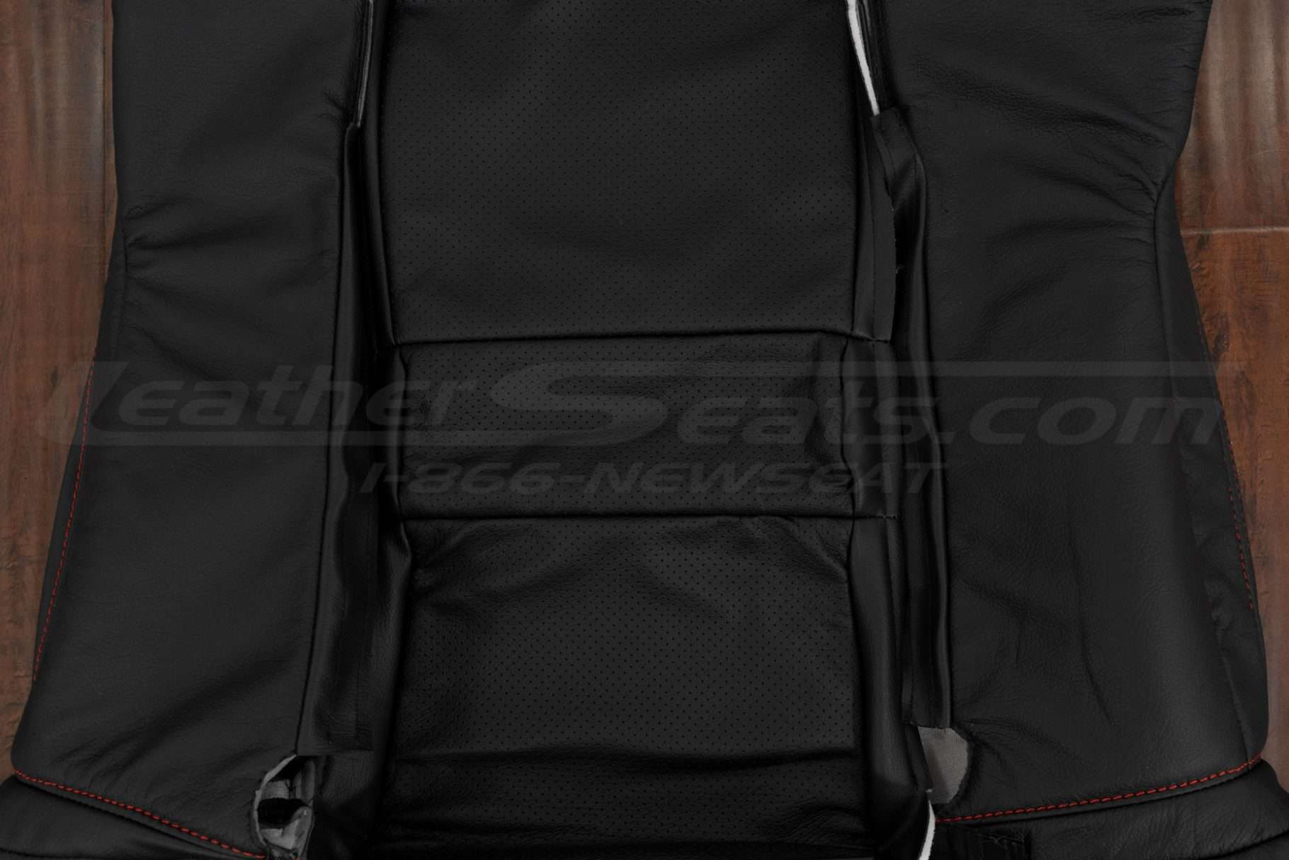 Perforated Body section of Acura NSX leather backrest upholstery