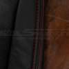 Bright Red double-stitching on Black Acura NSX upholstery