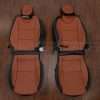 2010-2015 Chevrolet Camaro aftermarket upholstery kit - Black/Mitt Brown - front seat upholstery