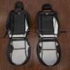 Front seat leather upholstery flipped