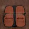 2015-2020 Chevy Camaro rear seat leather upholstery - Black & Mitt Brown