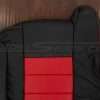 Upper section of leather backrest