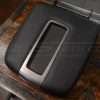 Top-down view of hummer h2 leather console lid