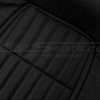 Perforated insert section close-up & leather texture