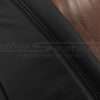 Matching Black double-stitching on Black leather