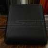 Flat on view of black leather console for 2021-2024 Ford F-150
