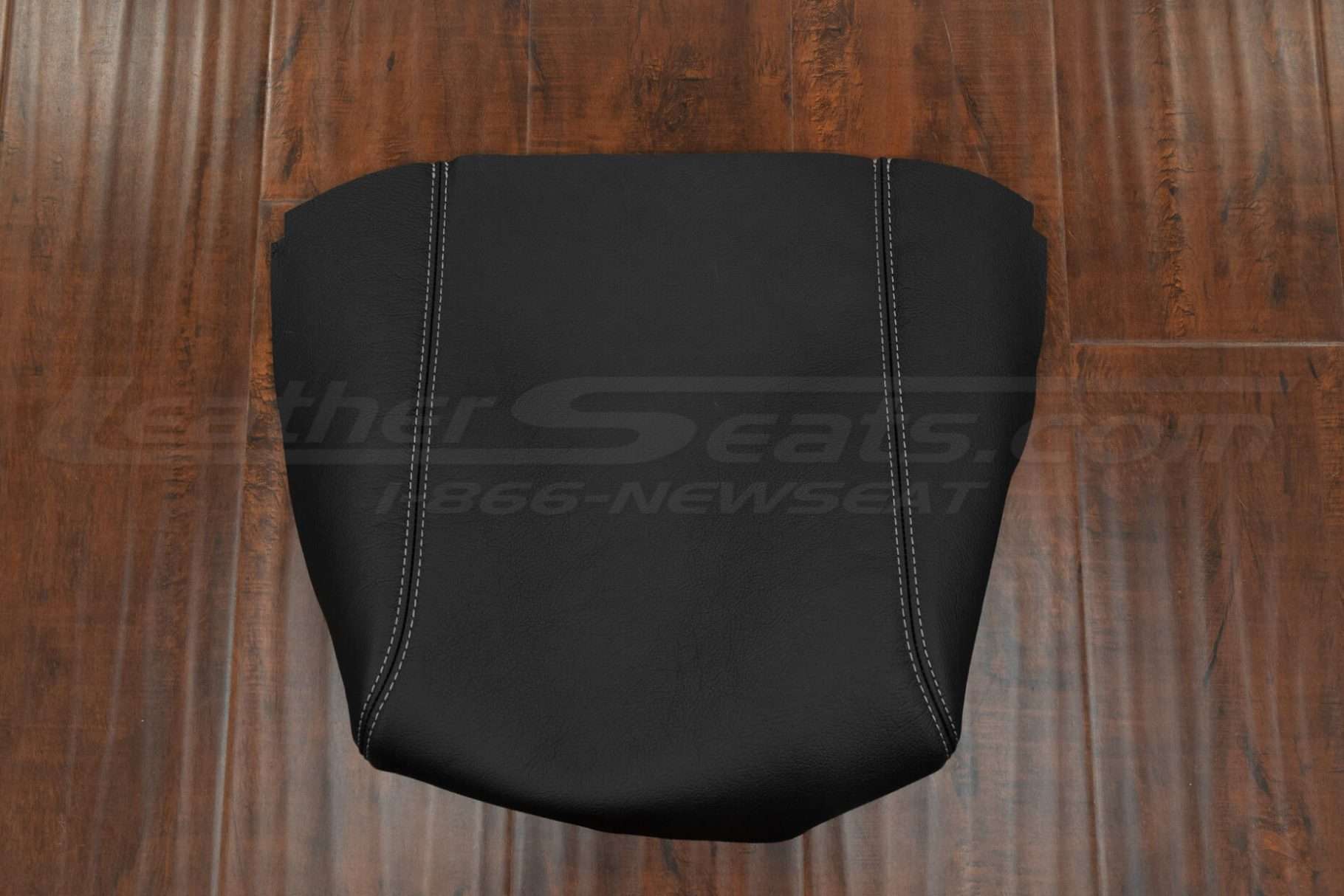 2021-2024 Ford F-150 leather console lid cover in black with stone stitching