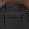 Upper section of leather backrest upholstery