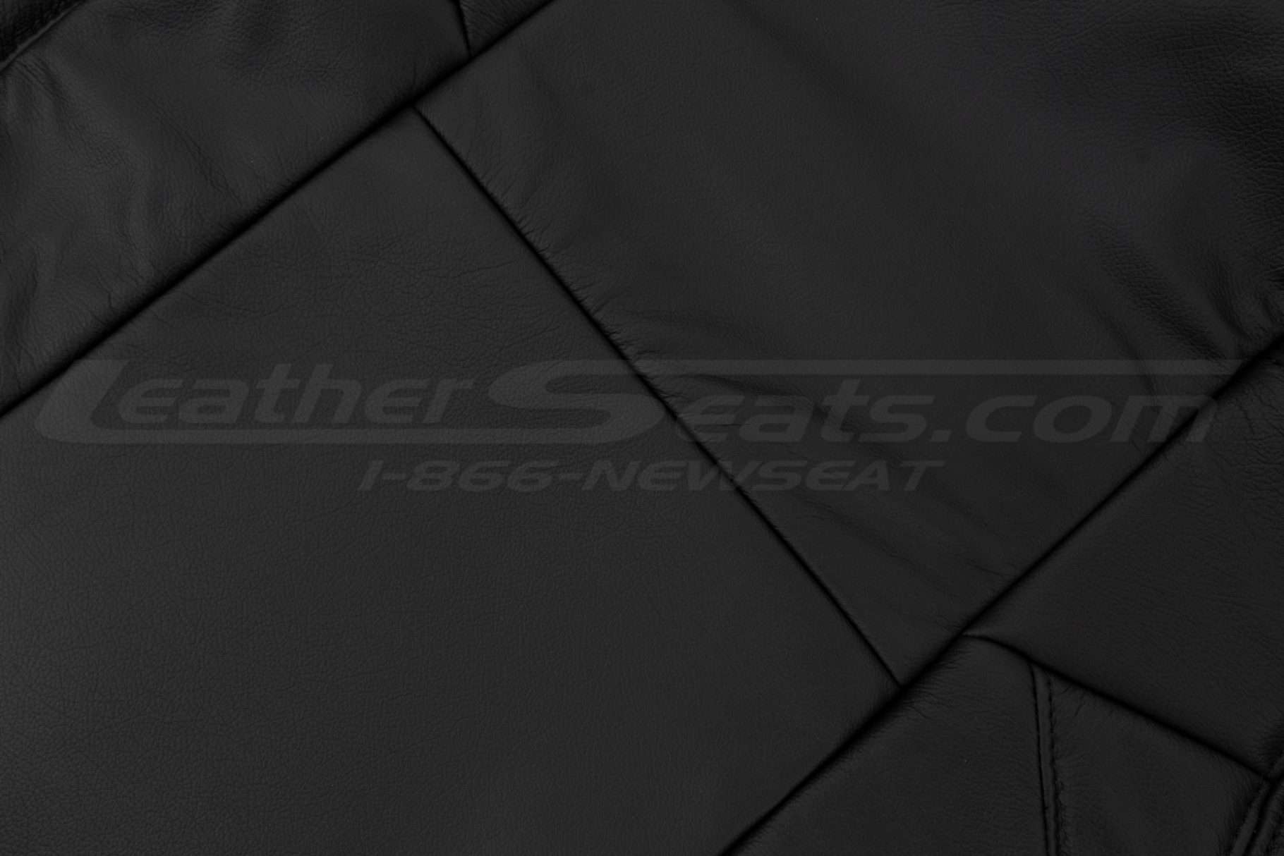 Tacoma front backrest leather texture close-up