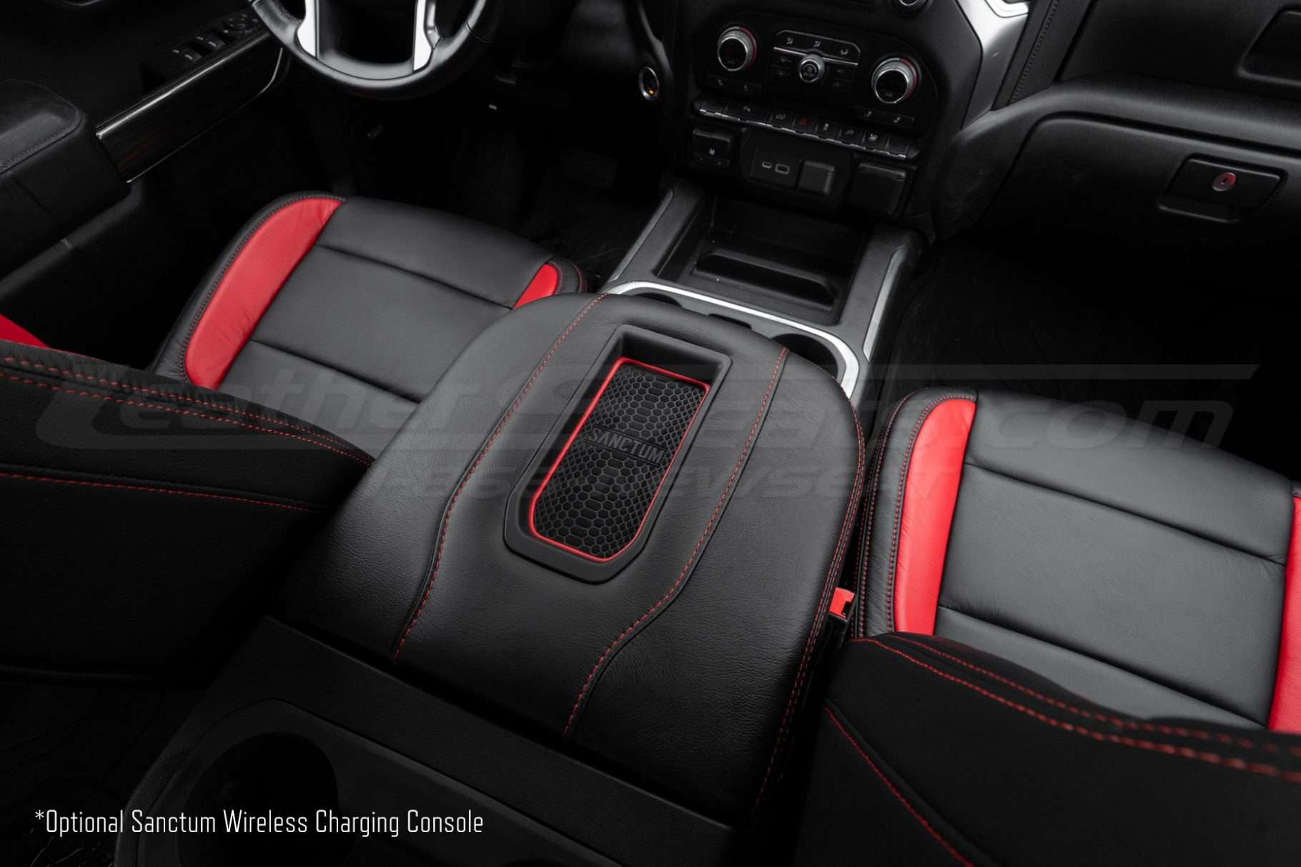 Optional Sanctum Wireless Charging Console Lid for 2019-2023 Chevy Silverado