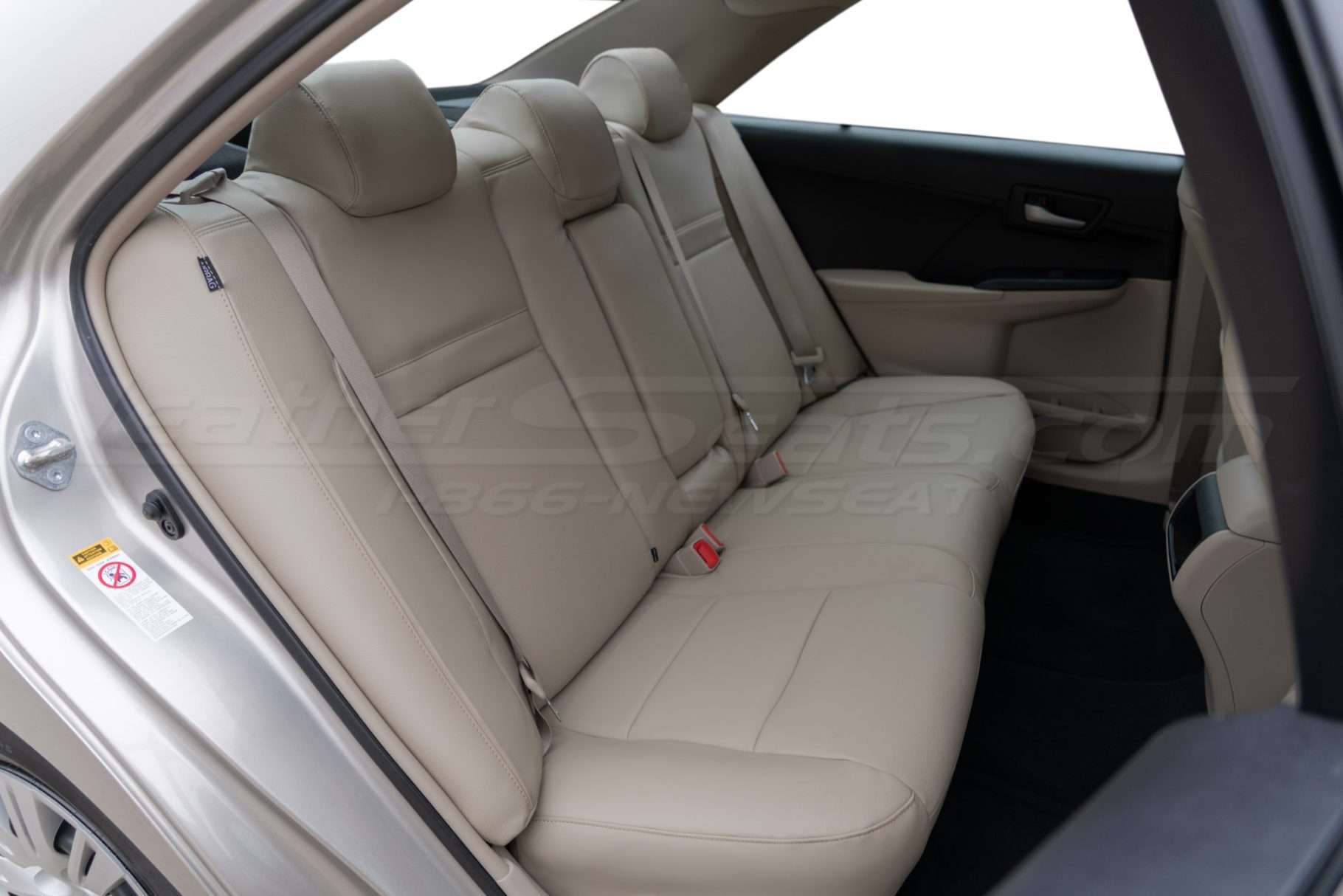 Toyota Camry rear leather seats installed - Passenger side