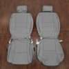 2015-2022 Toyota Sequoia leather seat upholstery kit - Ice Grey - Front seat upholstery