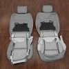 Front row Toyota Sequoia leather upholstery flipped