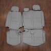 Toyota Sequoia aftermarket leather seat upholstery kit - Ice Grey - third row upholstery