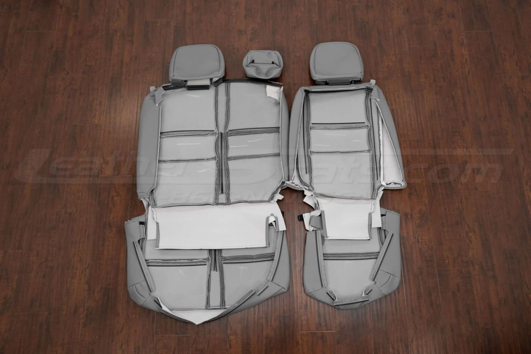 Back view of third row toyota sequoia leather upholstery