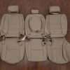 2015-2022 custom toyota sequoia leather upholstery in Ivory- Middle row with armrest