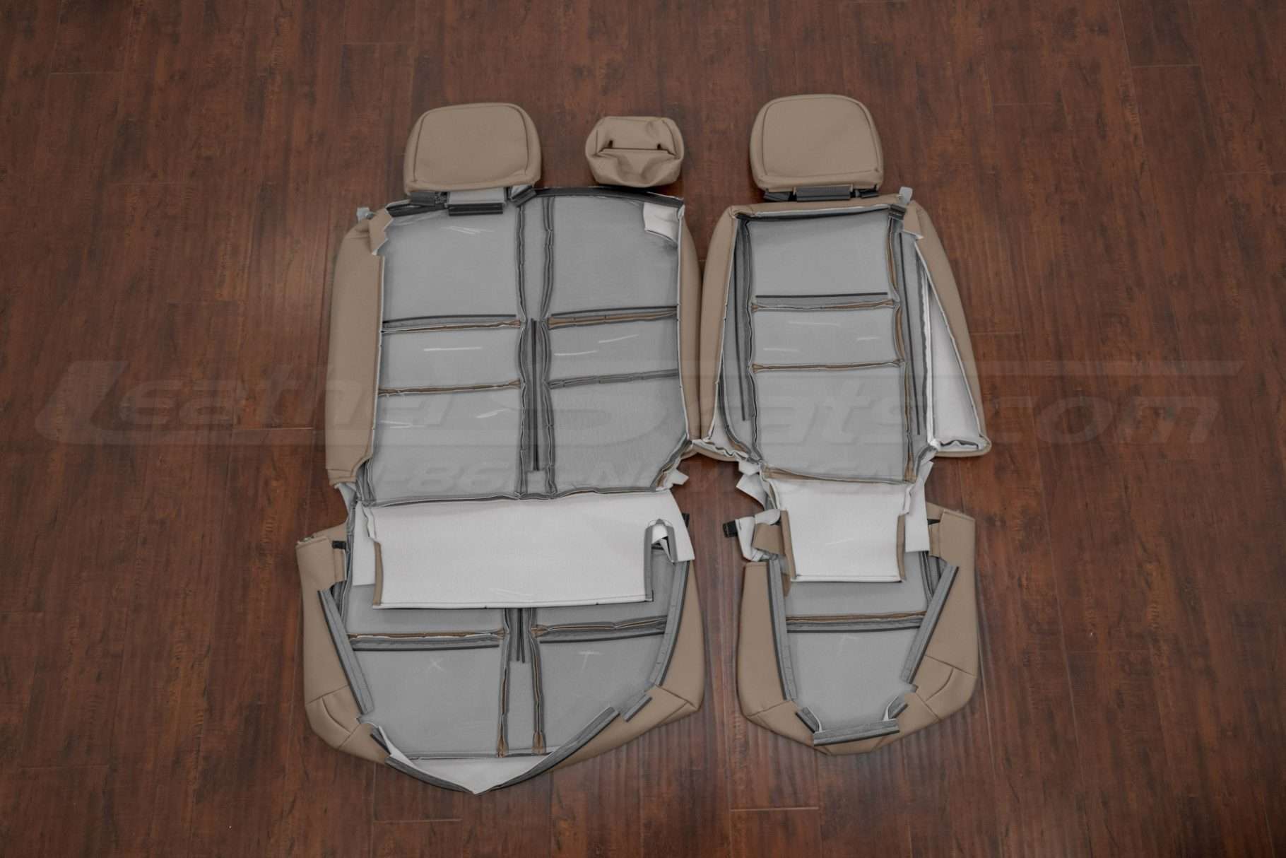 Third row toyota sequoia leather upholstery flipped