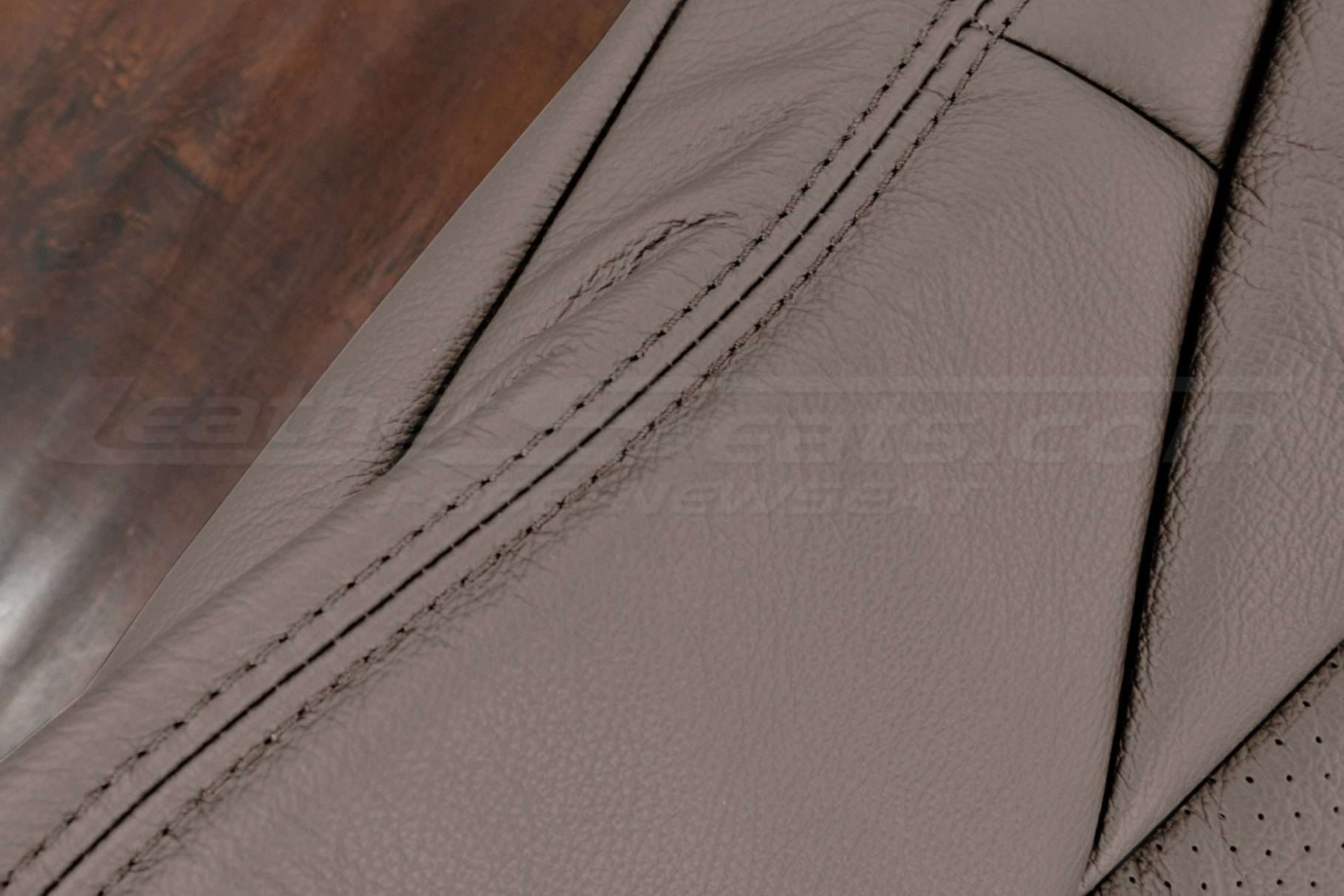 Matching Puddy stitching on puddy leather