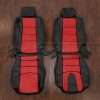 2003-2008 Nissan 350z leather seat interior kit - Black/Bright Red - Front seat upholstery
