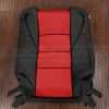 2003-2008 Nissan 350z leather backrest upholstery with perforated body in black and bright red