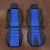 2003-2008 Nissan 350z leather seat interior kit - Black/Cobalt - front seat upholstery